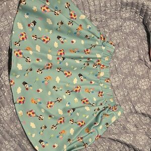 Her Universe Blue Skirt with Colorful Balloon Print